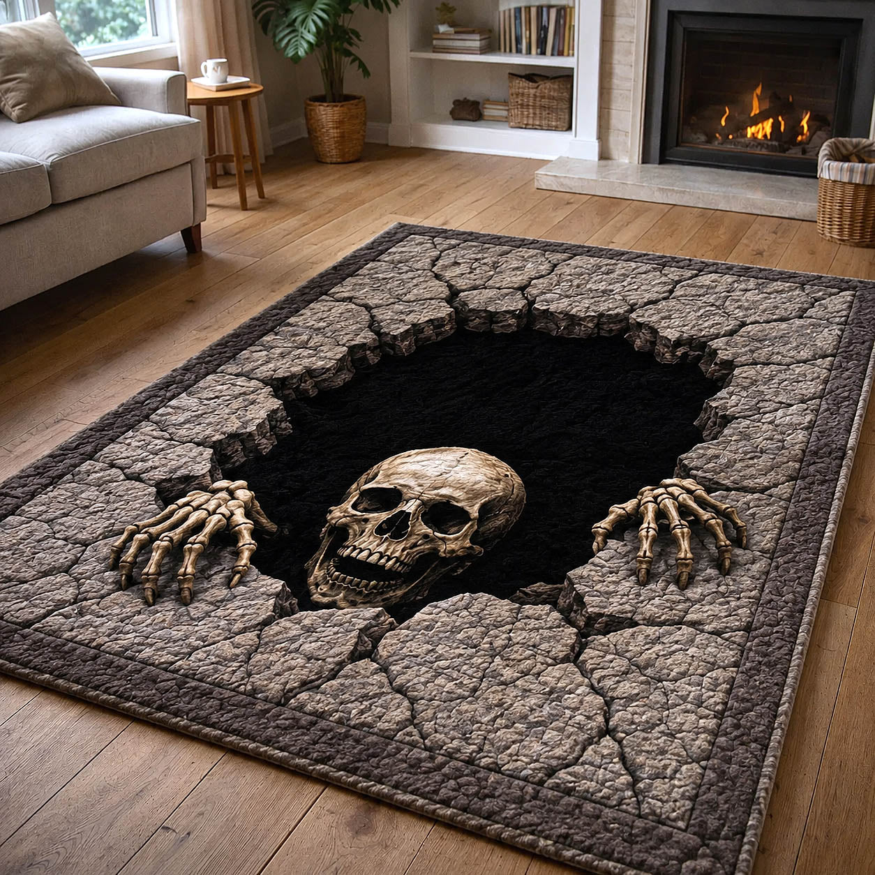 Spooky Bones Area Rug GFTOTP19790