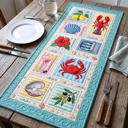Coastal Stamp Quilted Table Runner GFTOTP19814