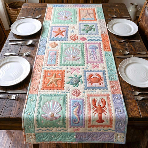 Coastal Stamp Quilted Table Runner GFTOTP19816