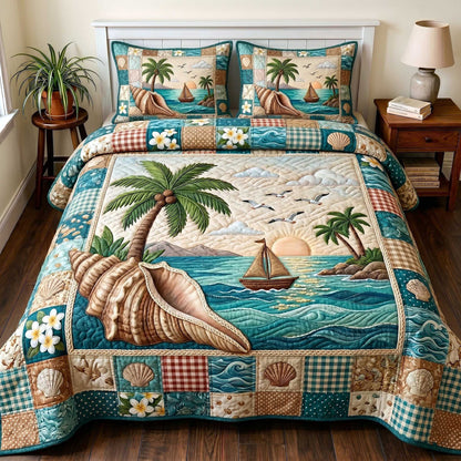 Coastal Serenity 3-Piece Quilted Bedding Set GFTOTP19818