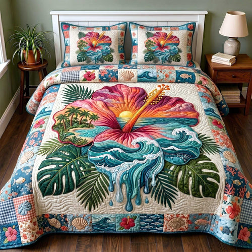 Coastal Serenity 3-Piece Quilted Bedding Set GFTOTP19820