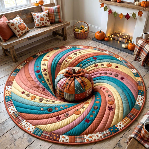 Pumpkin Season Quilted Round Mat GFTOTP19847