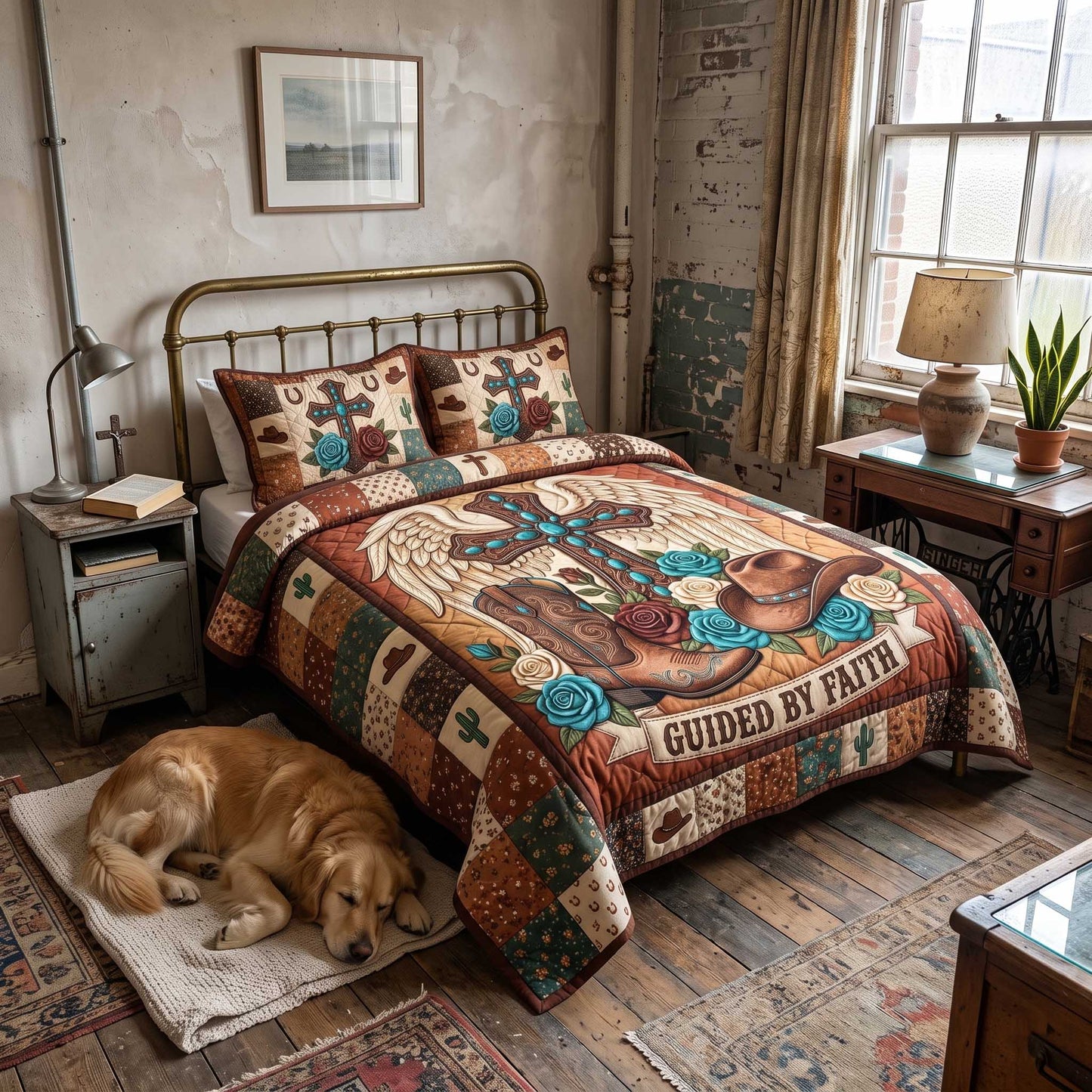 Western Grace 3-Piece Quilted Bedding Set GFTOTP19917