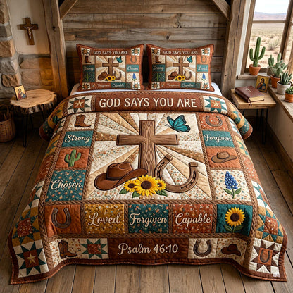 Western Grace 3-Piece Quilted Bedding Set GFTOTP19918
