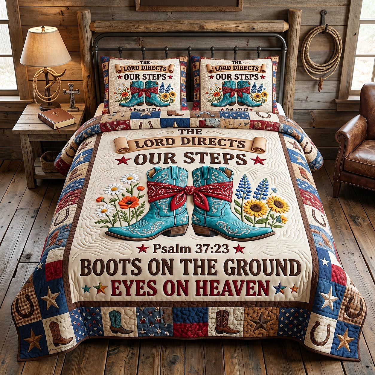 Western Grace 3-Piece Quilted Bedding Set GFTOTP19920