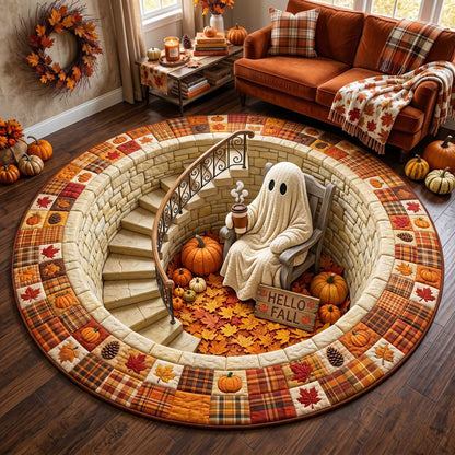 Autumn Boo Quilted Round Mat GFTOTP19949