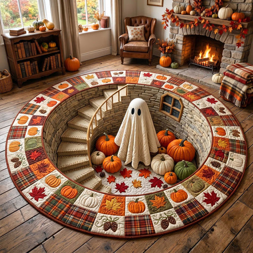 Autumn Boo Quilted Round Mat GFTOTP19950