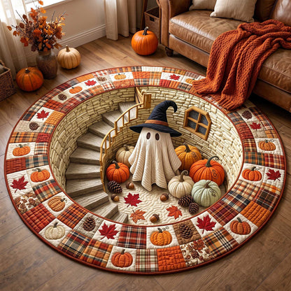 Autumn Boo Quilted Round Mat GFTOTP19951