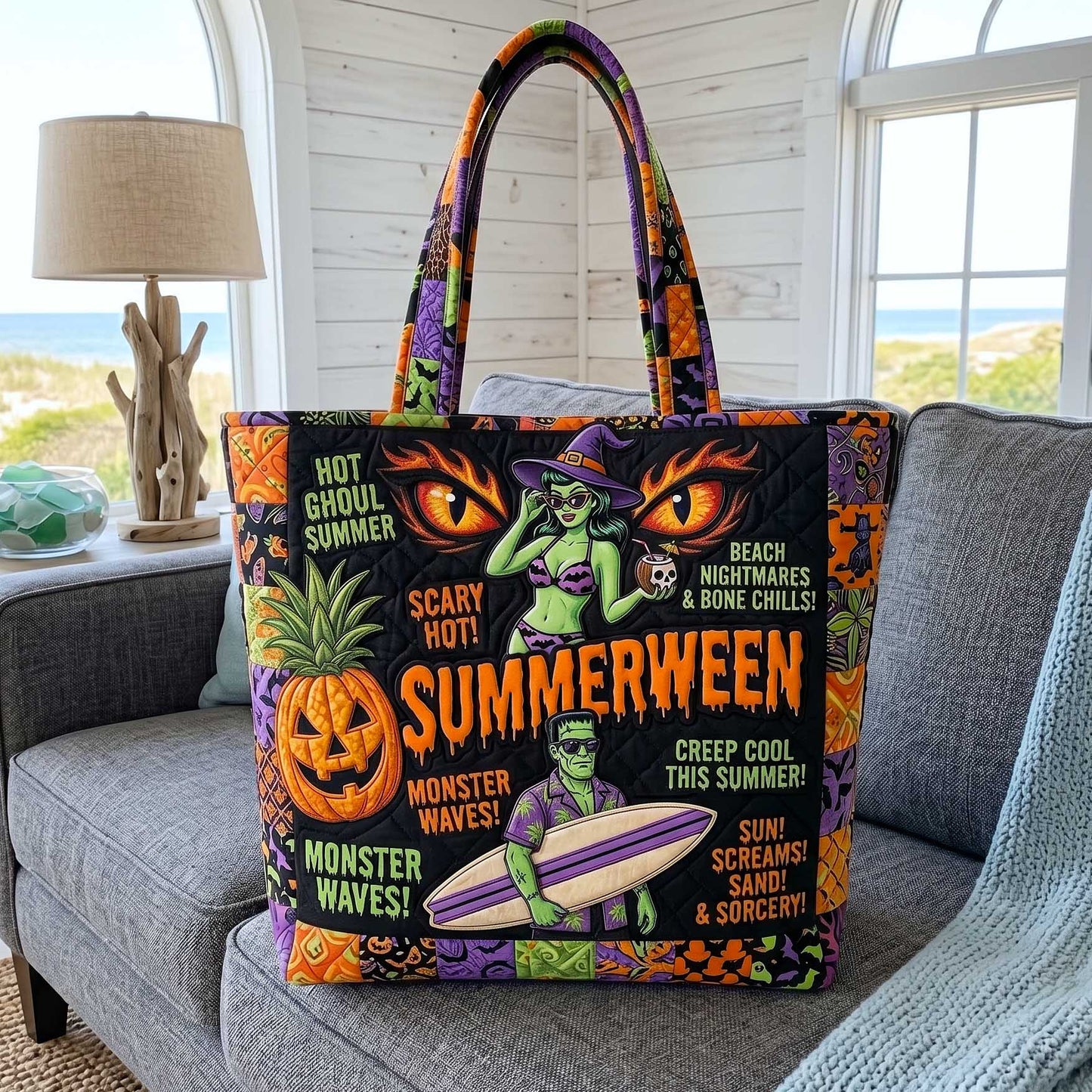 Summer Haunt Quilted Tote Bag GFTOTP20053