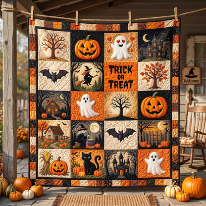 Spooky Season Patchwork Quilted Blanket GFTOTP20055