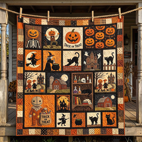 Spooky Season Patchwork Quilted Blanket GFTOTP20056
