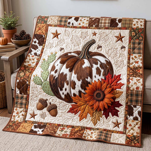 Pumpkin Bliss Quilted Blanket GFTOTP20083