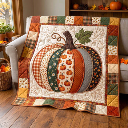 Pumpkin Bliss Quilted Blanket GFTOTP20084