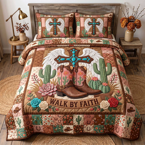 Western Grace 3-Piece Quilted Bedding Set GFTOTP20098
