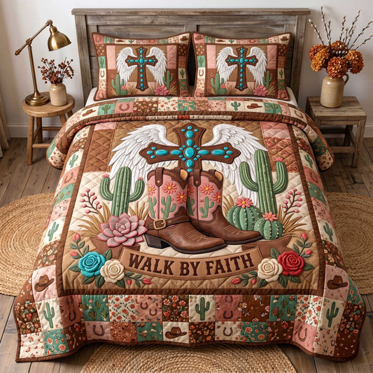 Western Grace 3-Piece Quilted Bedding Set GFTOTP20098