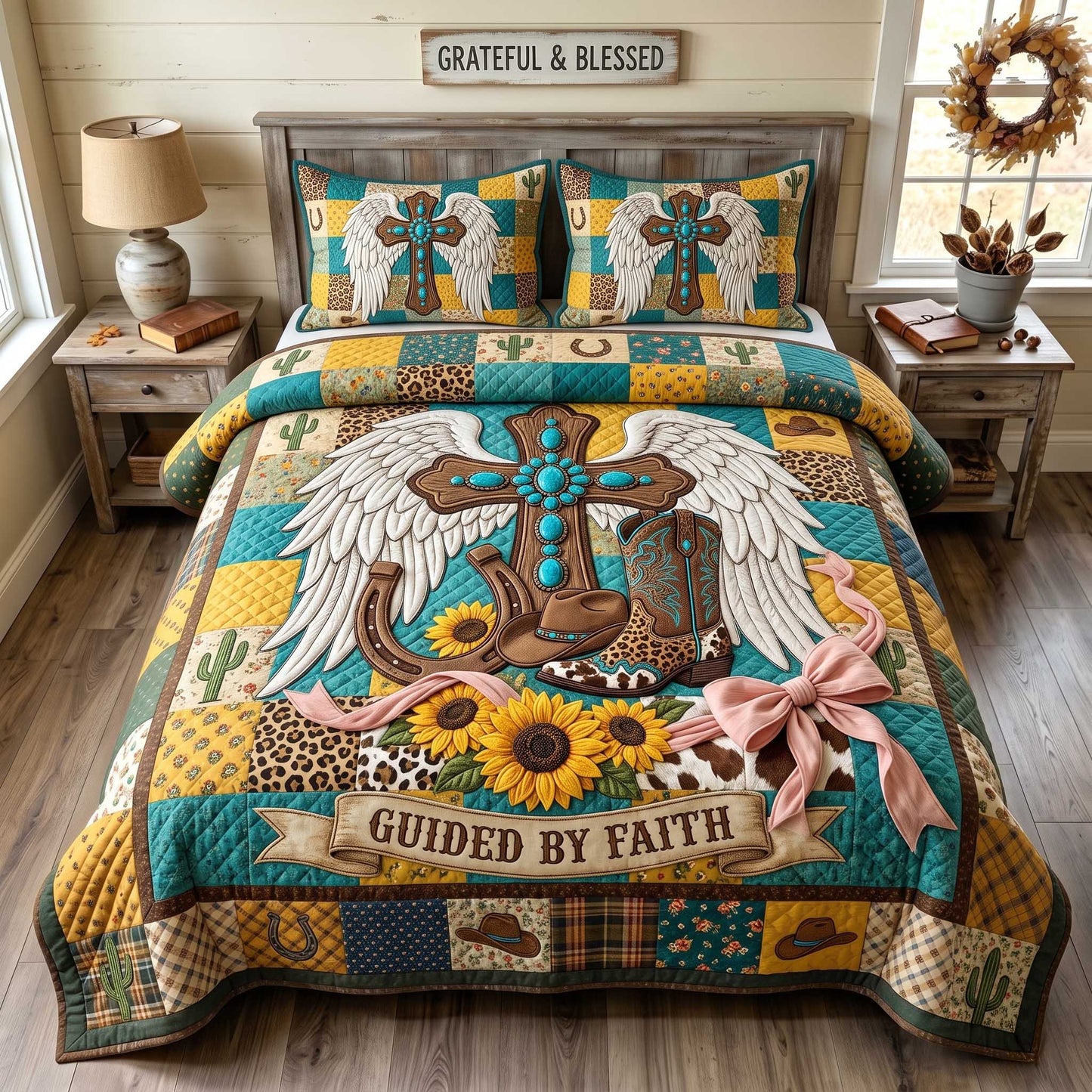 Western Grace 3-Piece Quilted Bedding Set GFTOTP20100