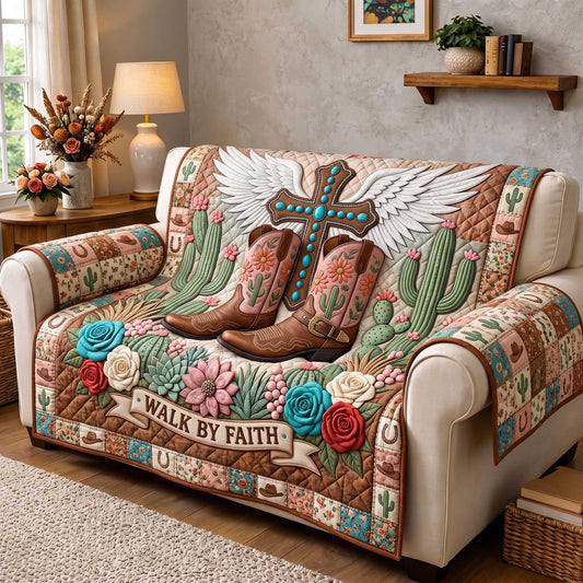 Western Grace Quilted Sofa Cover GFTOTP20102