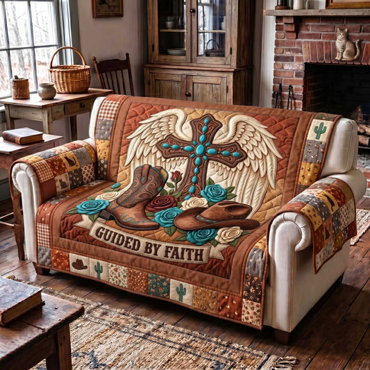 Western Grace Quilted Sofa Cover GFTOTP19917 C5