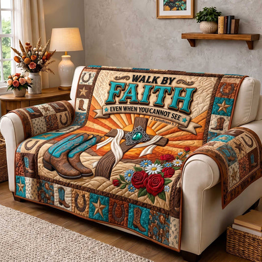 Western Grace Quilted Sofa Cover GFTOTP20105