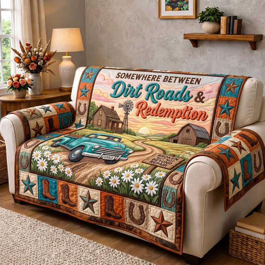 Western Grace Quilted Sofa Cover GFTOTP20106