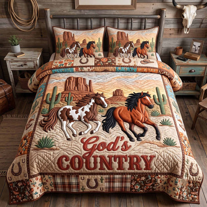 Western Grace 3-Piece Quilted Bedding Set GFTOTP20177