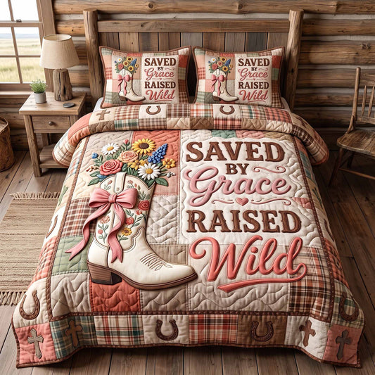 Western Grace 3-Piece Quilted Bedding Set GFTOTP20181