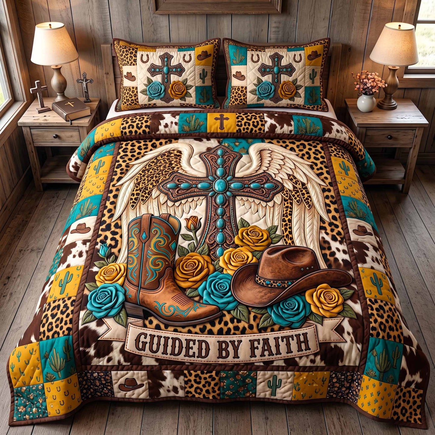 Western Grace 3-Piece Quilted Bedding Set GFTOTP20206