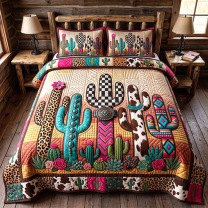 Wild Frontier 3-Piece Quilted Bedding Set GFTOTP20208
