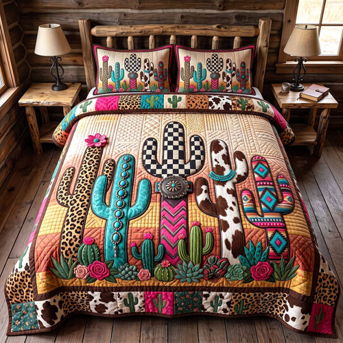 Wild Frontier 3-Piece Quilted Bedding Set GFTOTP20208