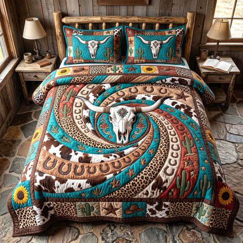 Wild Frontier 3-Piece Quilted Bedding Set GFTOTP20209