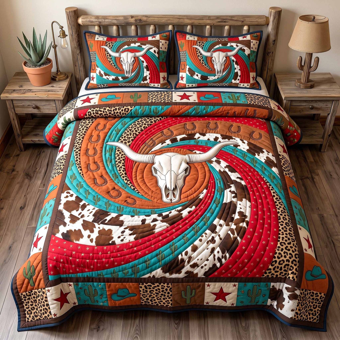 Wild Frontier 3-Piece Quilted Bedding Set GFTOTP20210