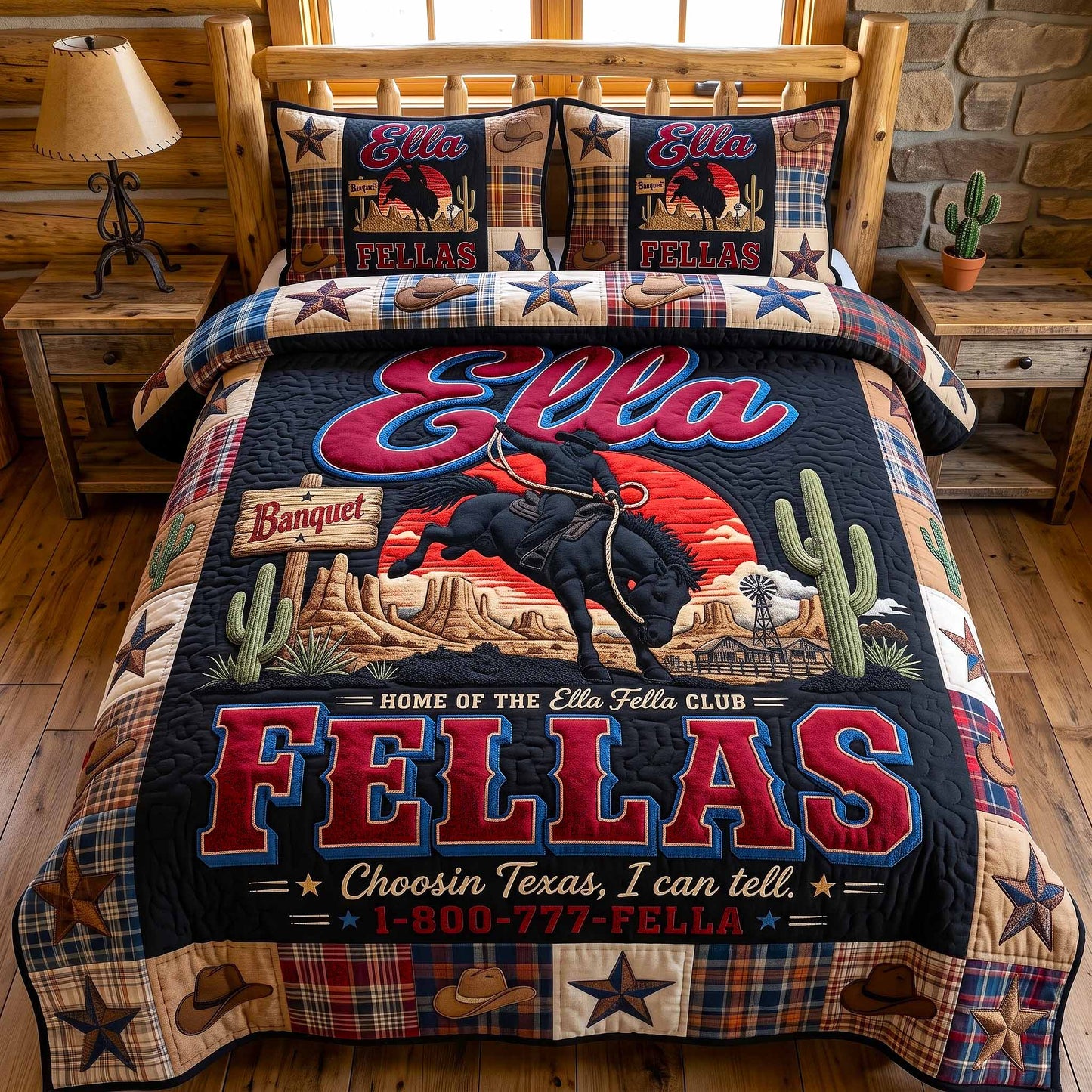 Ella Fella Club 3-Piece Quilted Bedding Set GFTOTP20213