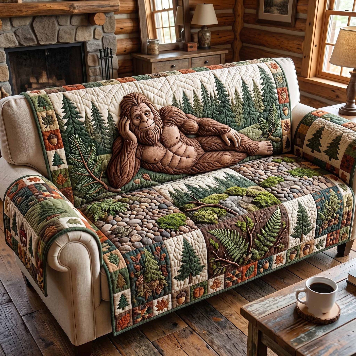 Woodland Giant Quilted Sofa Cover GFTOTP20244