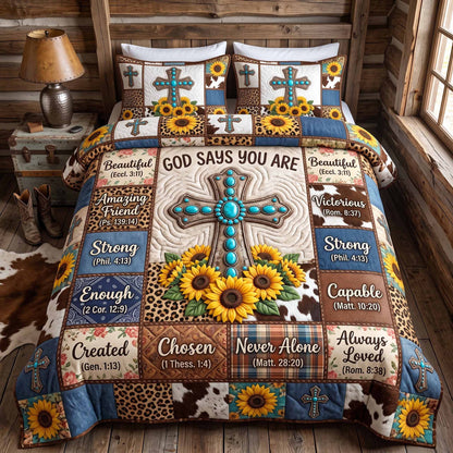 Western Bible 3-Piece Quilted Bedding Set GFTOTP20273