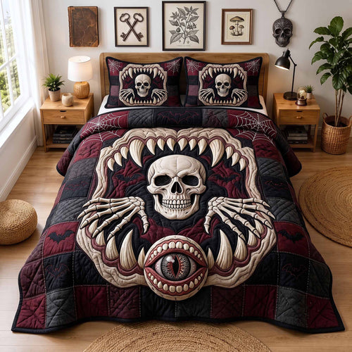 Strange Haunts 3-Piece Quilted Bedding Set GFTOTP20343