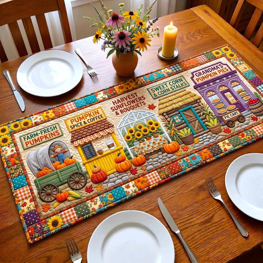 Pumpkin Town Quilted Table Runner GFTOTP20417