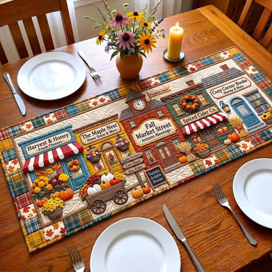 Pumpkin Town Quilted Table Runner GFTOTP20419