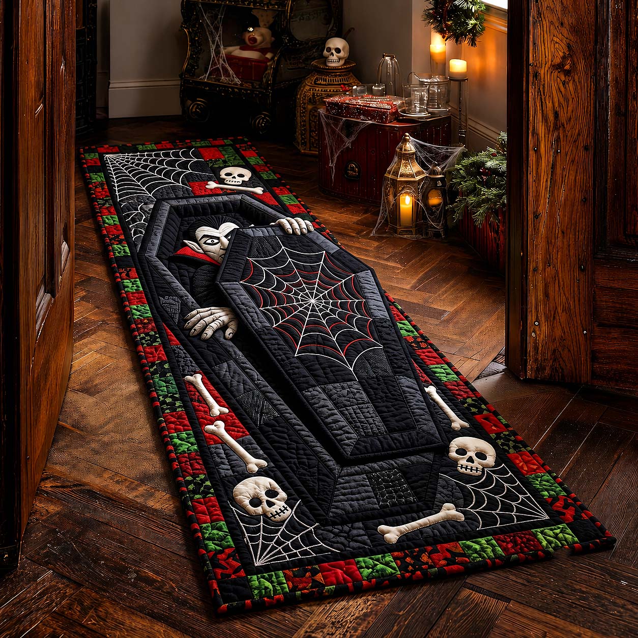 Haunted Coffin Runner Rug GFTOTP20473