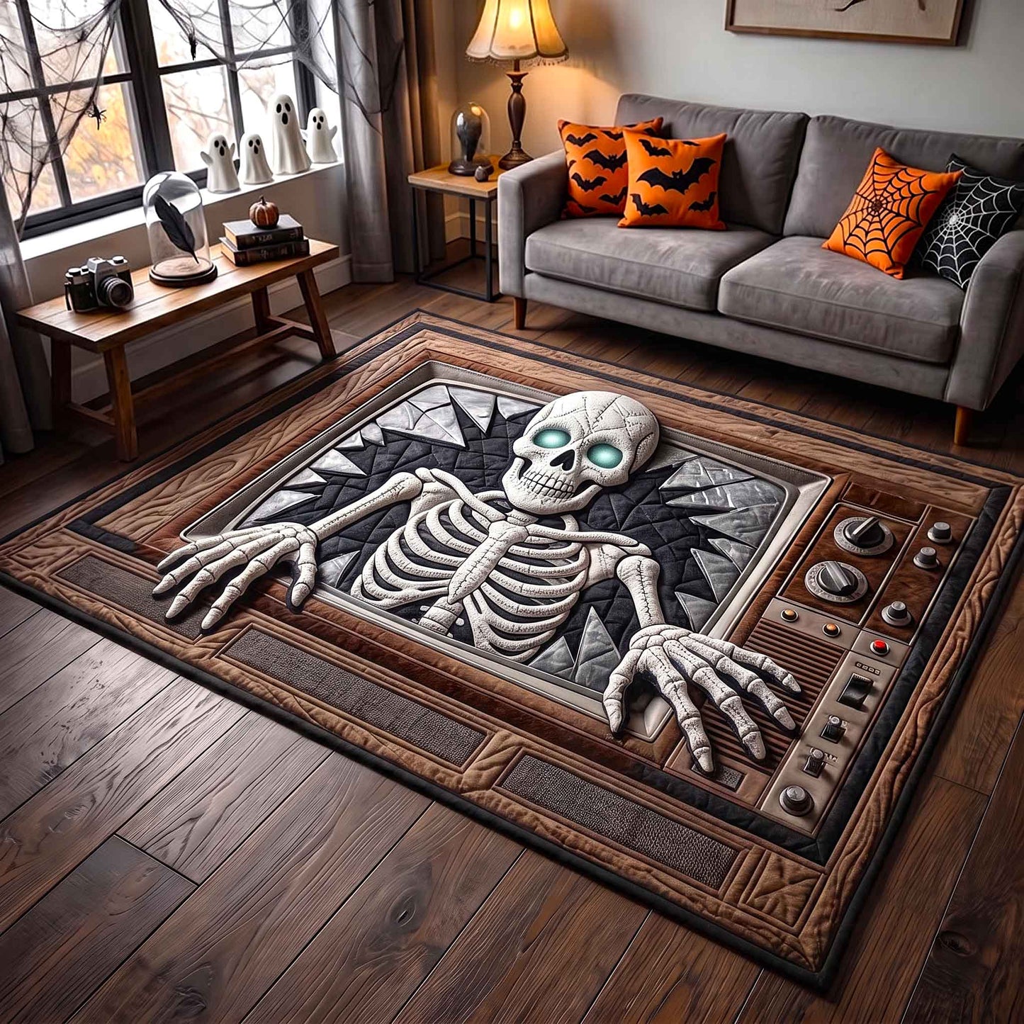 Spooky Skeleton Area Rug GFTOTP20475