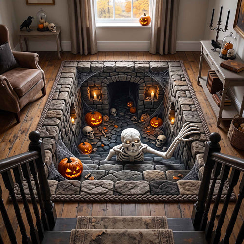 Spooky Skeleton Area Rug GFTOTP20476