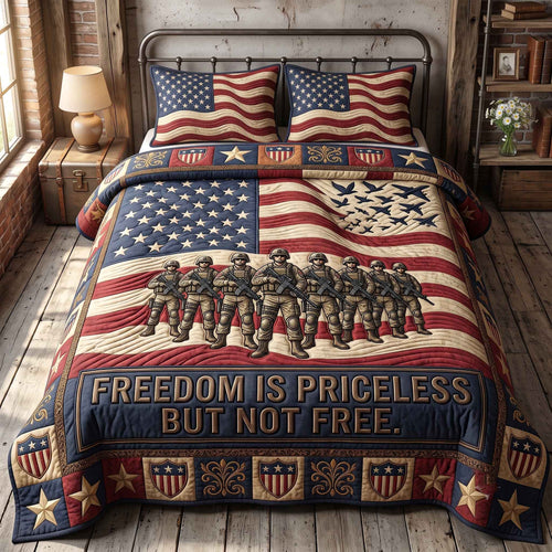 Veteran Pride 3-Piece Quilted Bedding Set GFTOTP20492