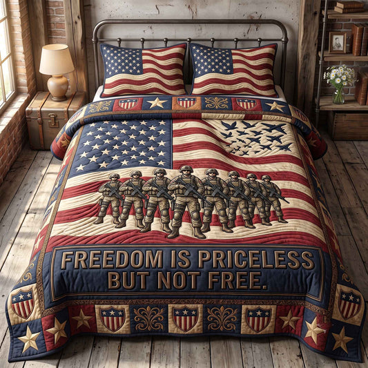 Veteran Pride 3-Piece Quilted Bedding Set GFTOTP20492