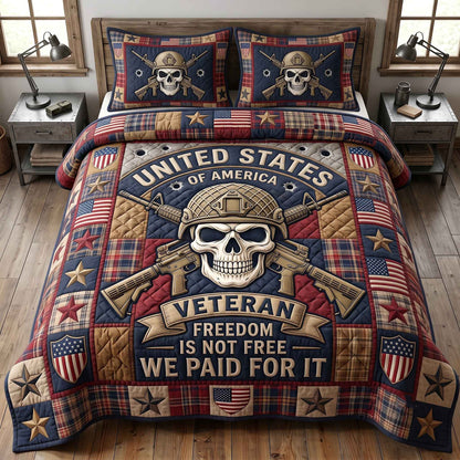 US Veteran 3-Piece Quilted Bedding Set GFTOTP20498