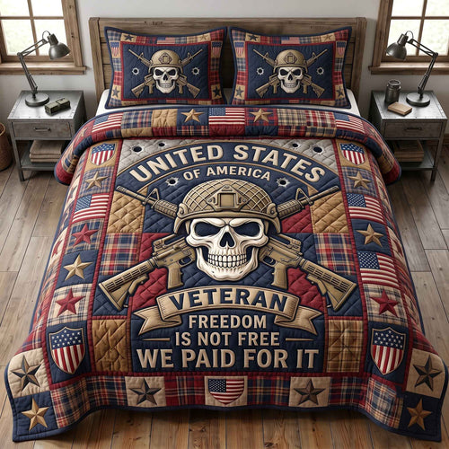 US Veteran 3-Piece Quilted Bedding Set GFTOTP20498