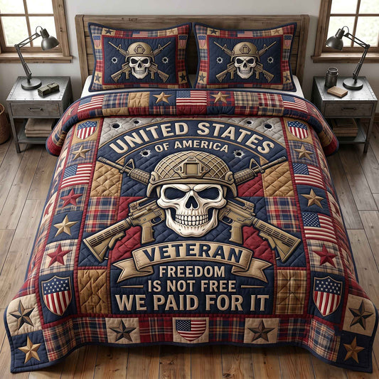 US Veteran 3-Piece Quilted Bedding Set GFTOTP20498