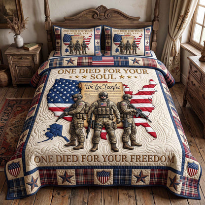 US Veteran 3-Piece Quilted Bedding Set GFTOTP20500