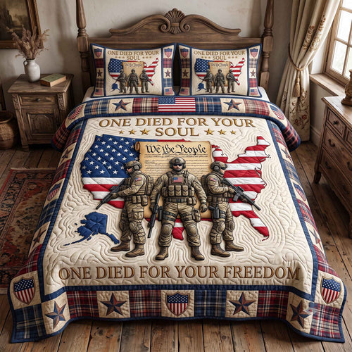 US Veteran 3-Piece Quilted Bedding Set GFTOTP20500