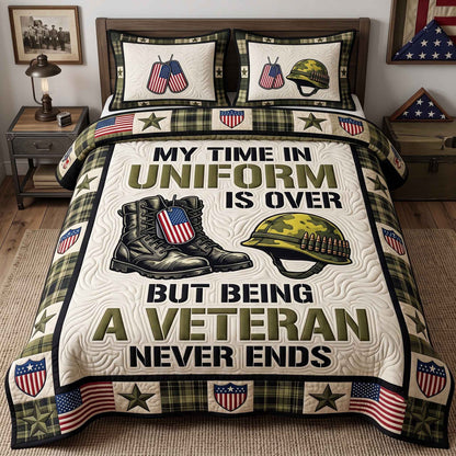 US Veteran 3-Piece Quilted Bedding Set GFTOTP20501