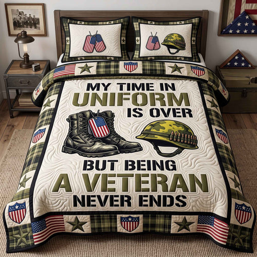 US Veteran 3-Piece Quilted Bedding Set GFTOTP20501