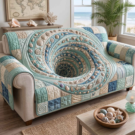 Coastal Whisper Quilted Sofa Cover GFTOTP20504